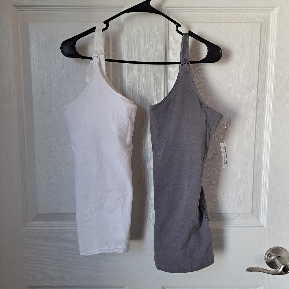 Set of nursing tank tops